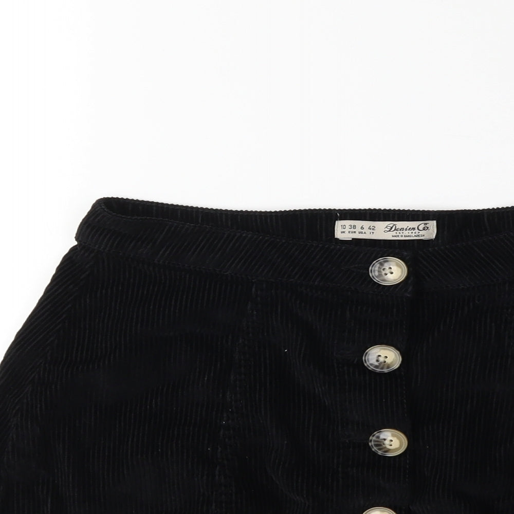 Womens UK Size 10 Denim & Co. A-Line Corduroy Skirt