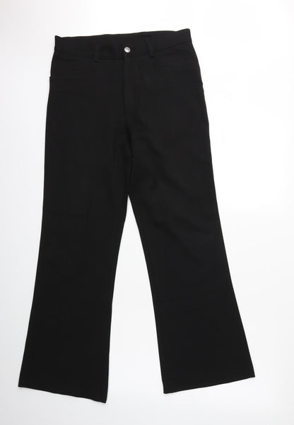 BRENZI Womens Black   Trousers  Size 30 in L29 in