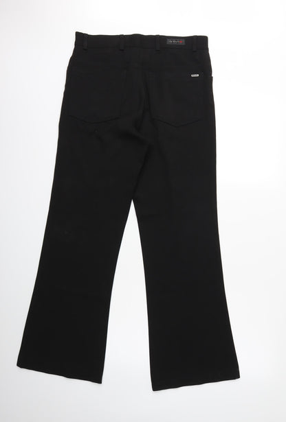 BRENZI Womens Black   Trousers  Size 30 in L29 in