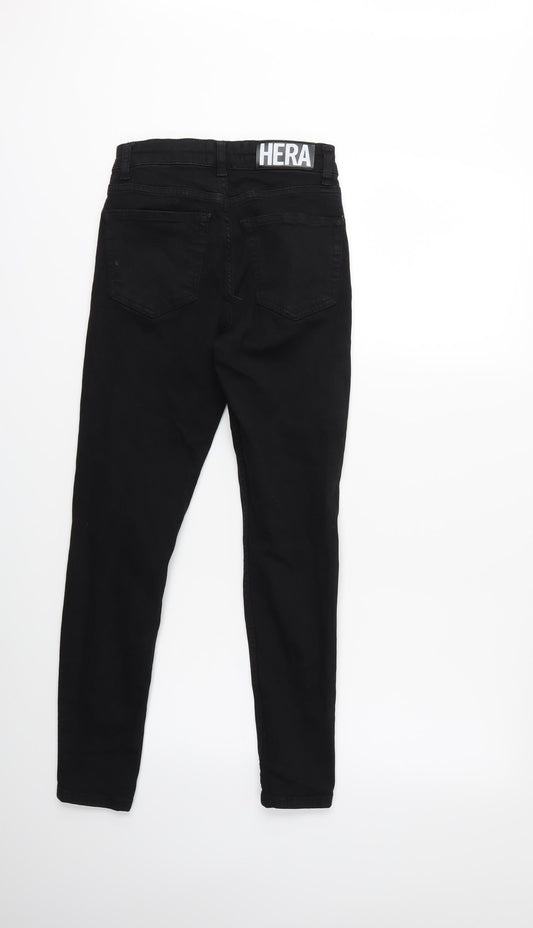 Hera Mens Black  Denim Skinny Jeans Size 26 L25 in