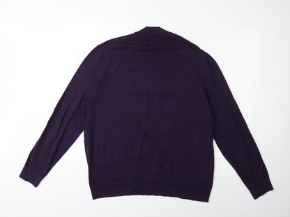 Burton Mens Purple  Knit Pullover Jumper Size XL