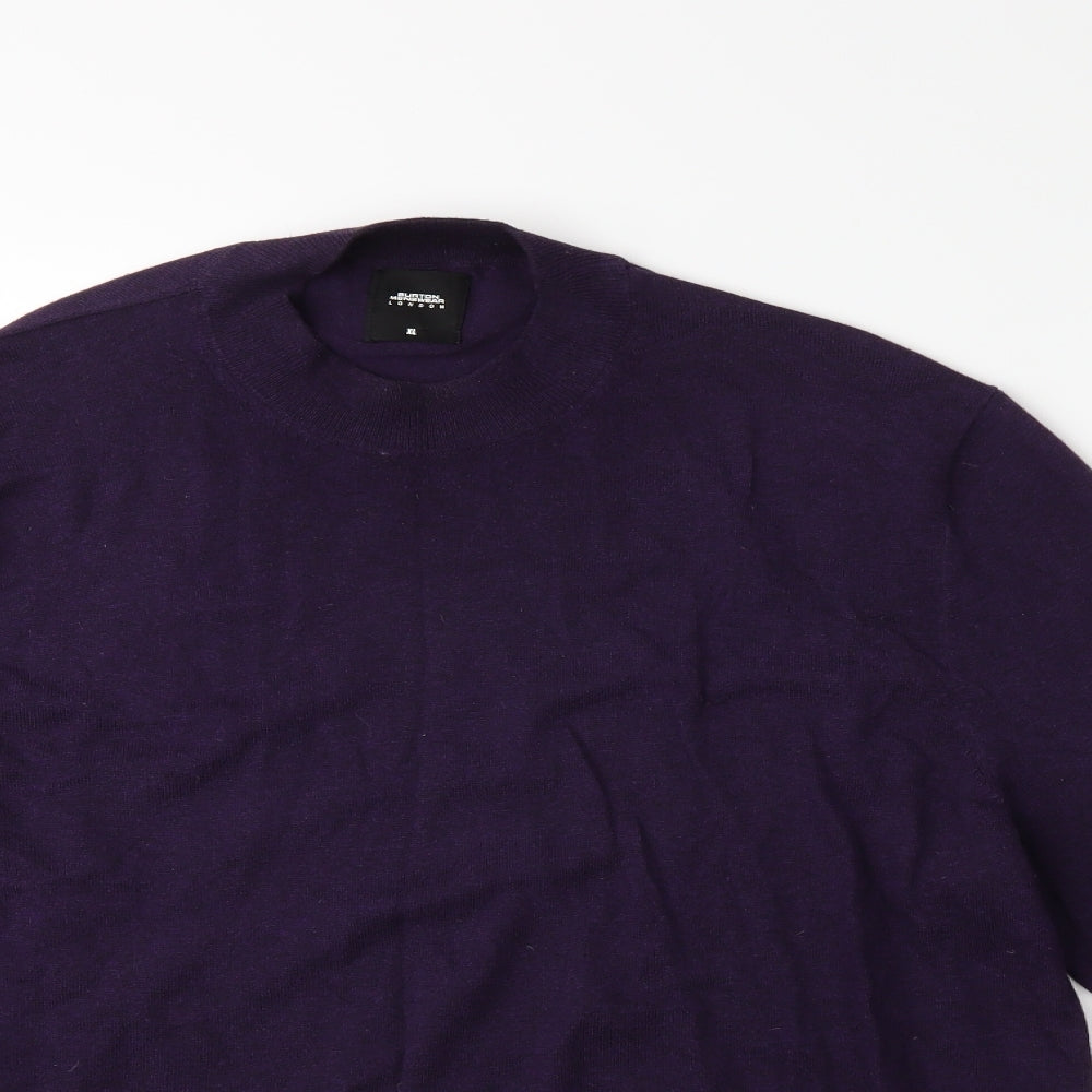 Burton Mens Purple  Knit Pullover Jumper Size XL