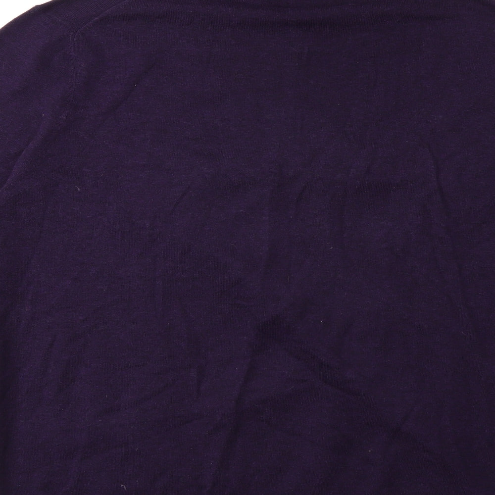 Burton Mens Purple  Knit Pullover Jumper Size XL