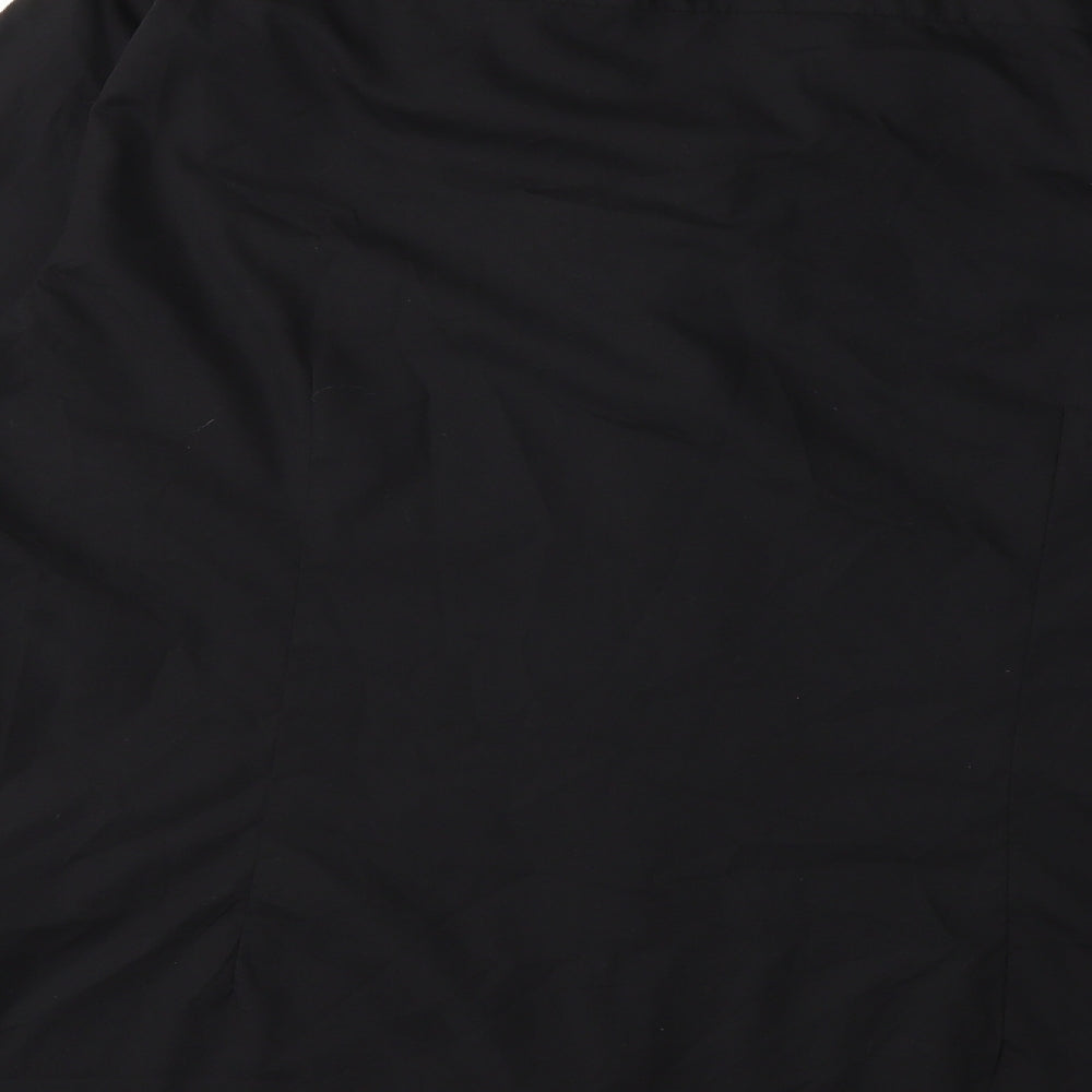 Mens UK Size 16 Cedar Wood State Black  Button-Up Long Sleeve Casual Shirt