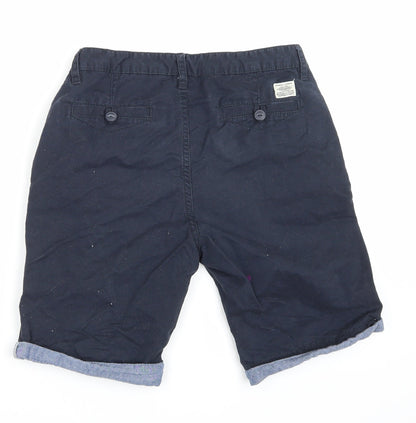 cedarwood state Mens Blue   Cargo Shorts Size 28 in