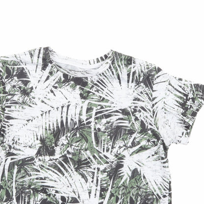 Primark Boys White Floral  Pullover T-Shirt Size 11-12 Years
