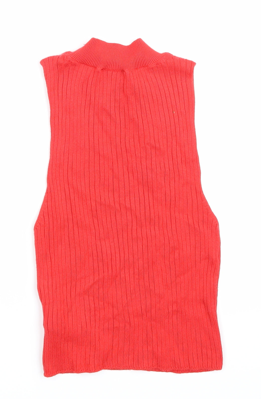 Womens UK Size 8 Topshop Red Basic Tank