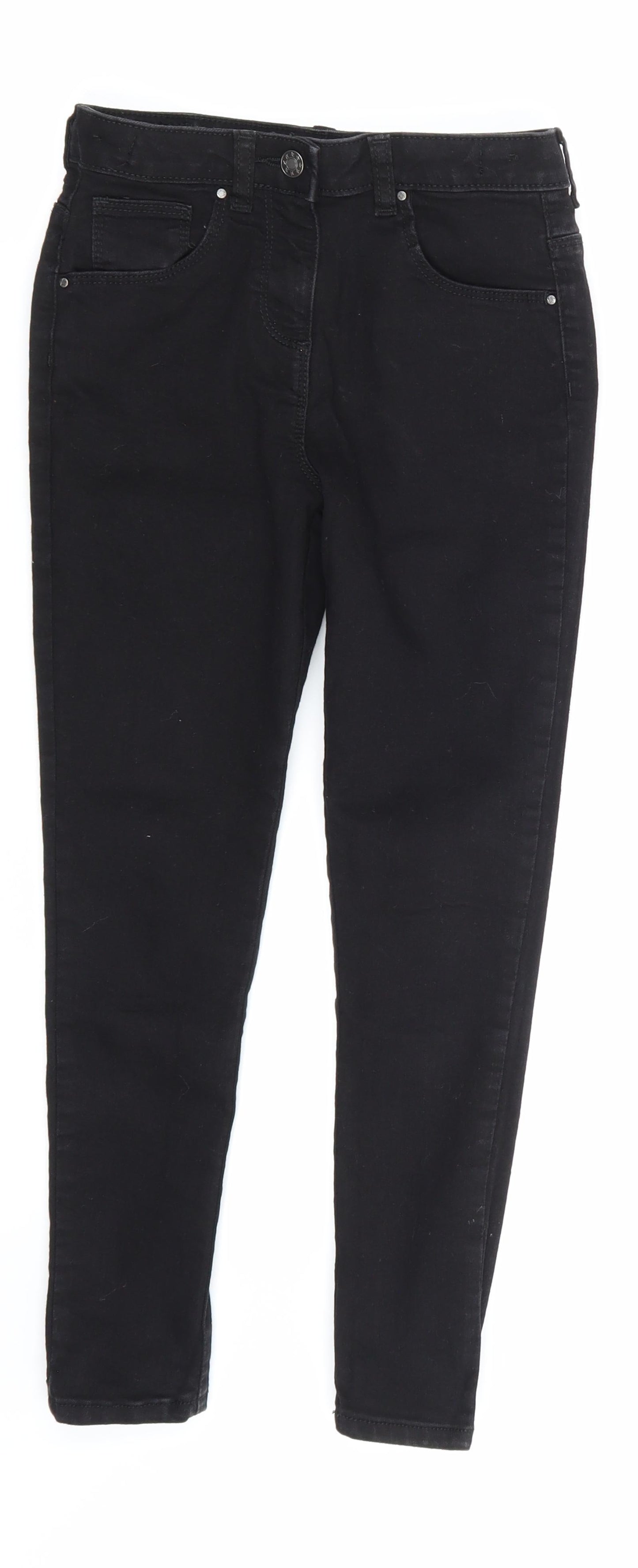 Primark Girls Black  Denim Skinny Jeans Size 10 Years