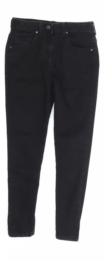 Primark Girls Black  Denim Skinny Jeans Size 10 Years