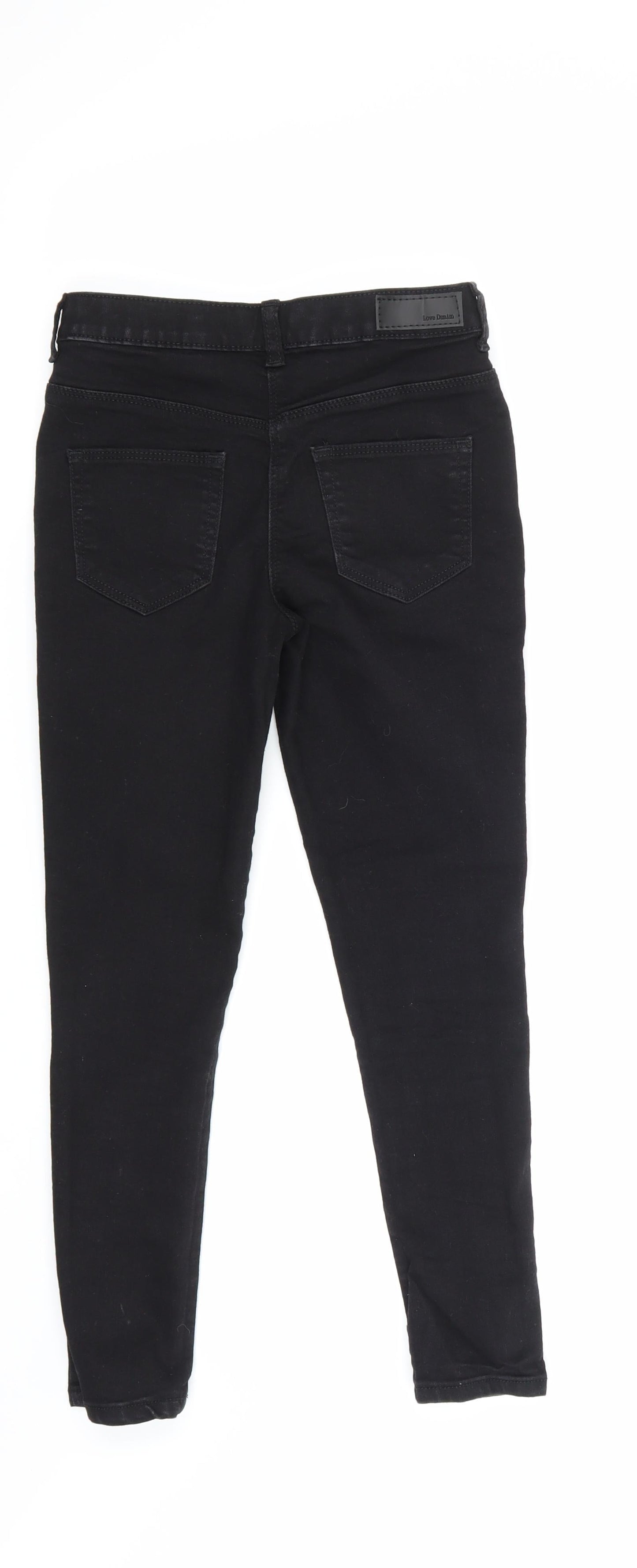 Primark Girls Black  Denim Skinny Jeans Size 10 Years