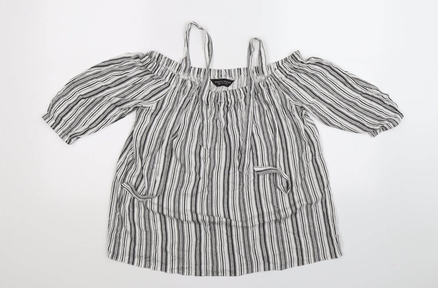 Womens UK Size 12 Dorothy Perkins Multicoloured Basic Blouse