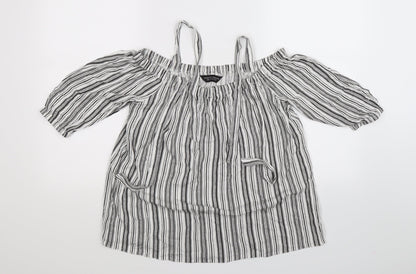 Womens UK Size 12 Dorothy Perkins Multicoloured Basic Blouse
