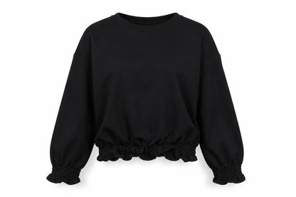 Red Herring Womens Black   Pullover Sweatshirt Size 10