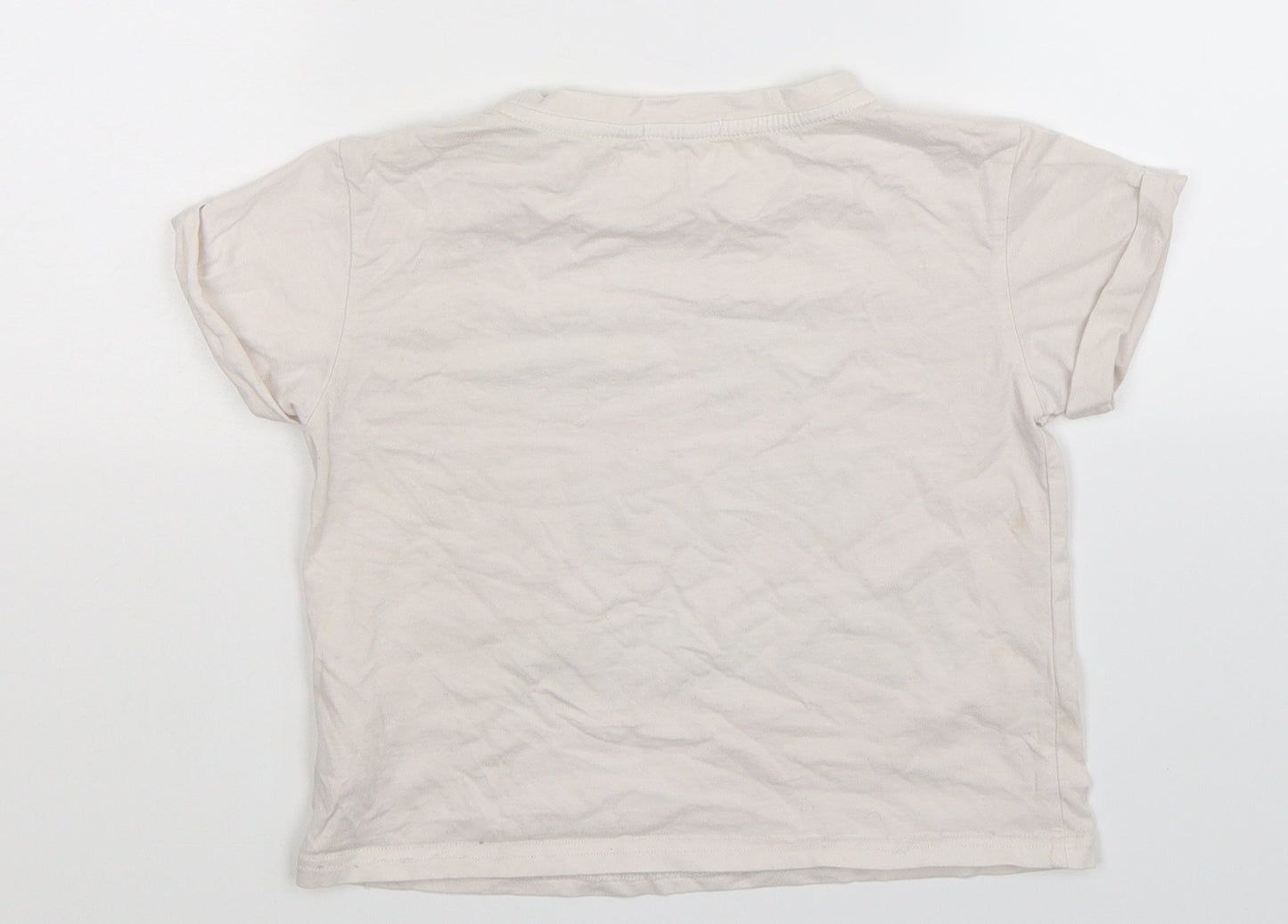 Fun & Fun Girls White   Basic T-Shirt Size M