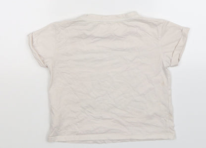 Fun & Fun Girls White   Basic T-Shirt Size M