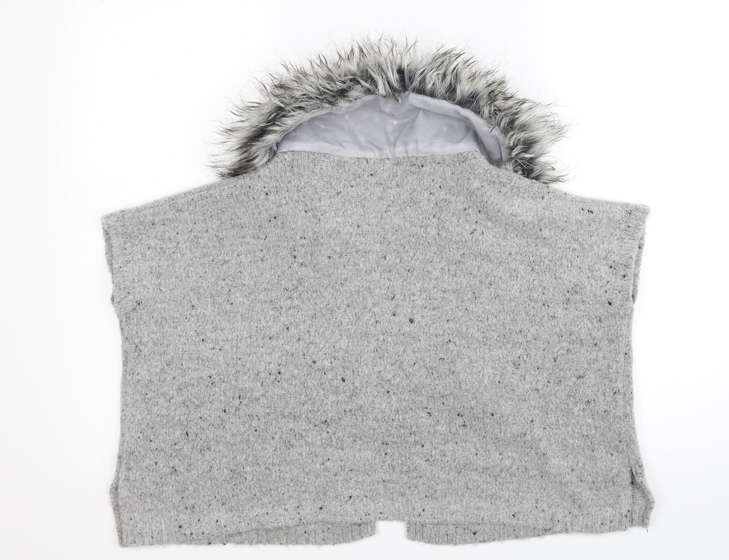 Primark Girls Grey  Knit Vest Jumper Size 6-7 Years
