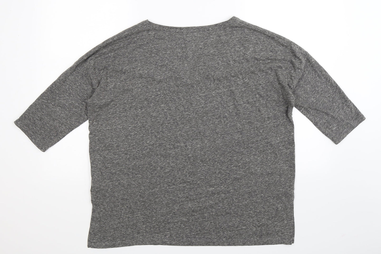 Womens UK Size S New Look Grey Basic T-Shirt