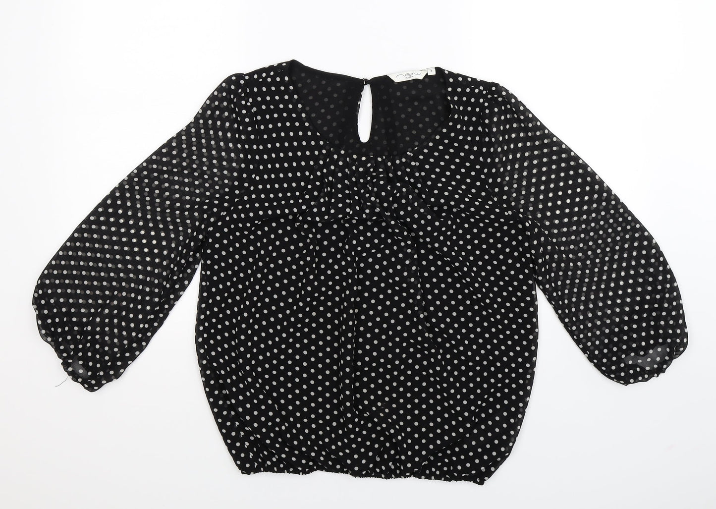Womens UK Size  New Look Black Basic Blouse