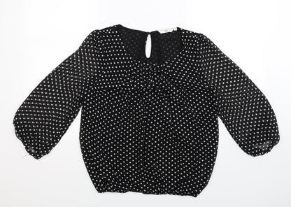 Womens UK Size  New Look Black Basic Blouse