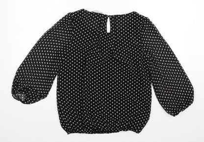 Womens UK Size  New Look Black Basic Blouse