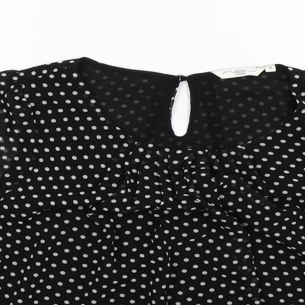 Womens UK Size  New Look Black Basic Blouse