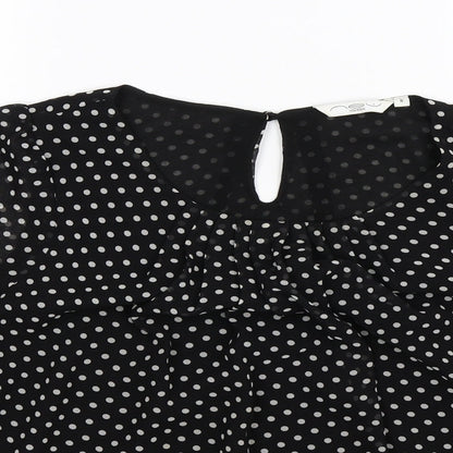 Womens UK Size  New Look Black Basic Blouse