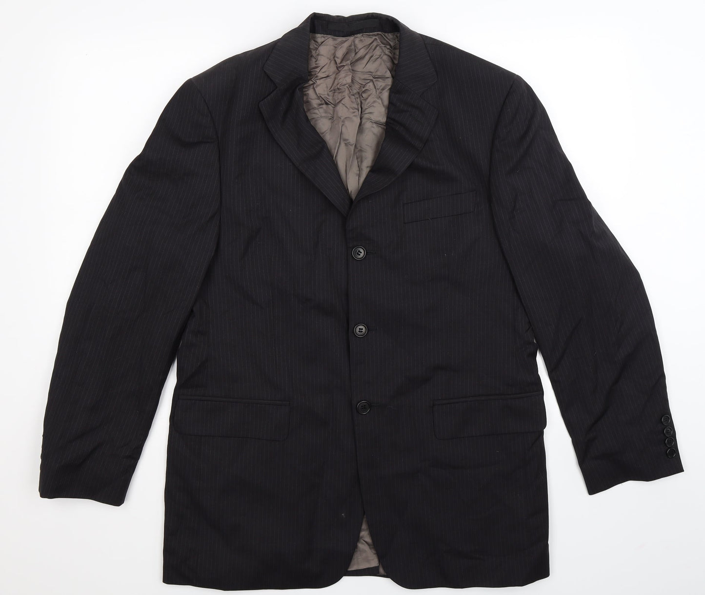 Mens UK Size 40 Marks and Spencer Regular Black Suit Jacket