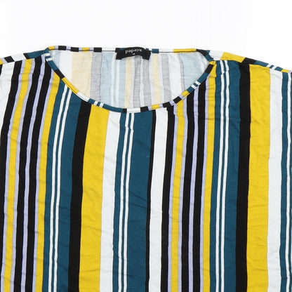 Womens UK Size 16 Papaya Multicoloured Basic T-Shirt