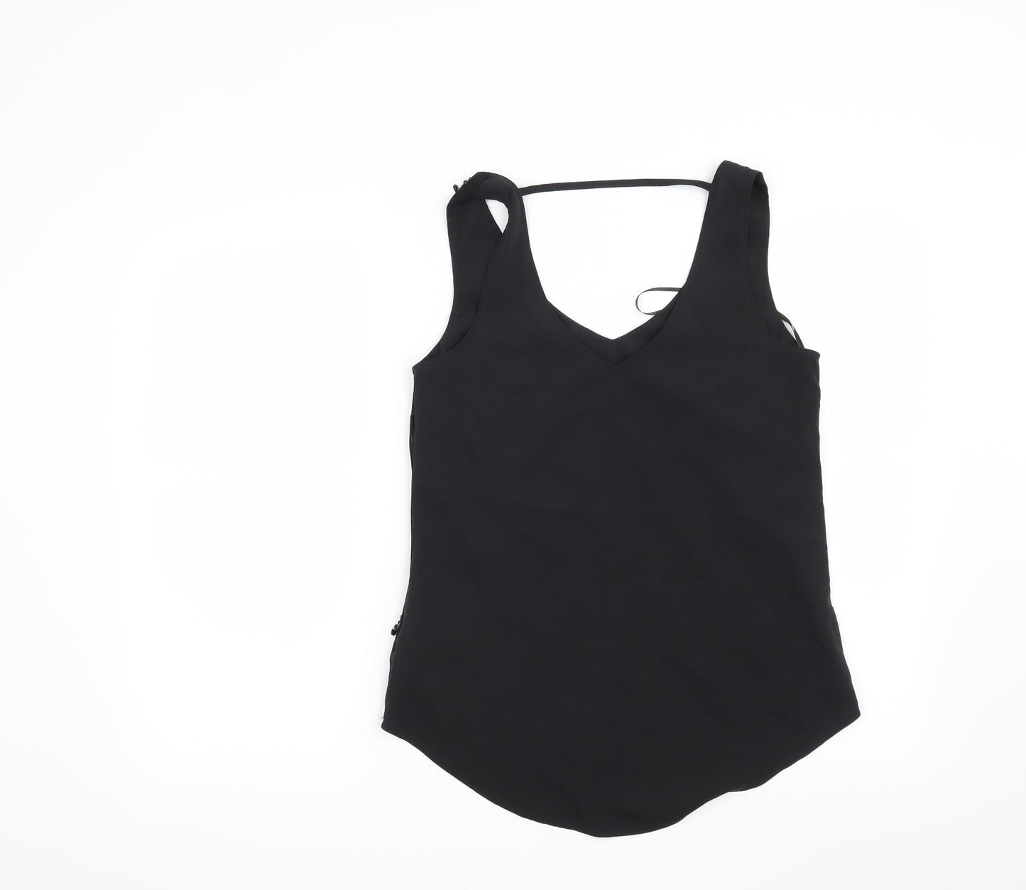 Womens UK Size 8 Oasis Black Basic Blouse