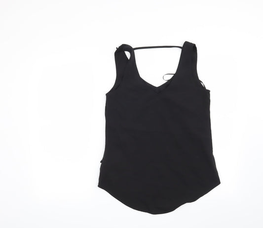 Womens UK Size 8 Oasis Black Basic Blouse