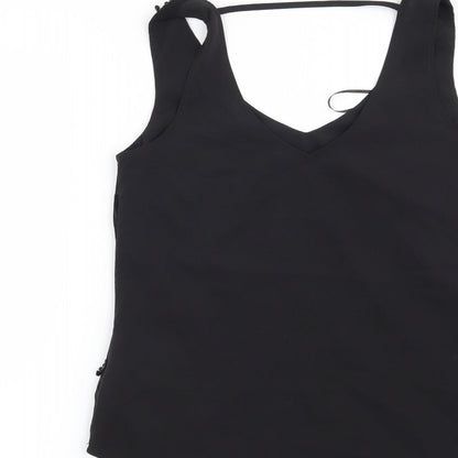 Womens UK Size 8 Oasis Black Basic Blouse