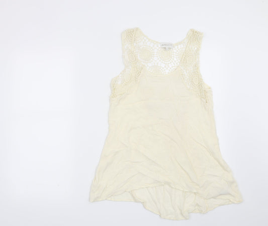 Womens UK Size 12 Apricot Beige Basic Blouse