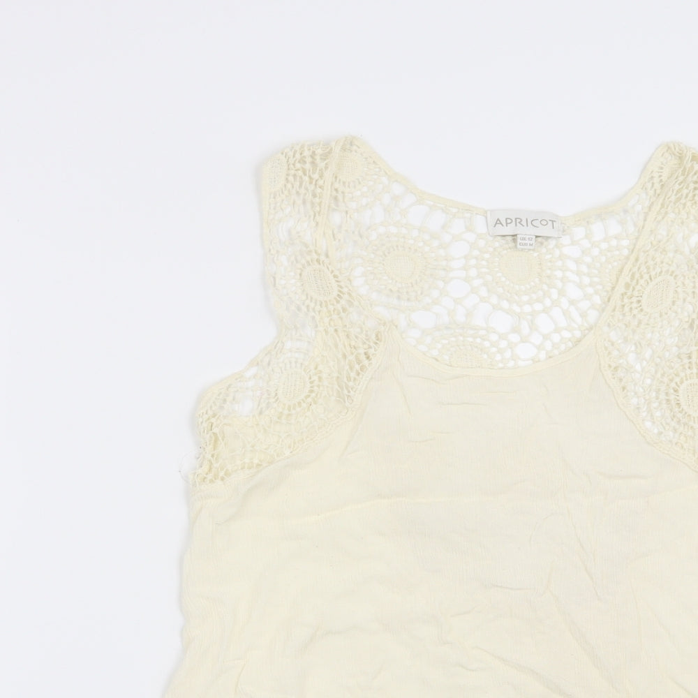 Womens UK Size 12 Apricot Beige Basic Blouse