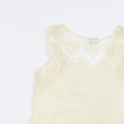 Womens UK Size 12 Apricot Beige Basic Blouse