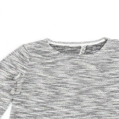 F&F Girls Grey   Pullover Jumper Size 9-10 Years
