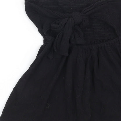 Womens UK Size 6 ASOS Black Basic Blouse