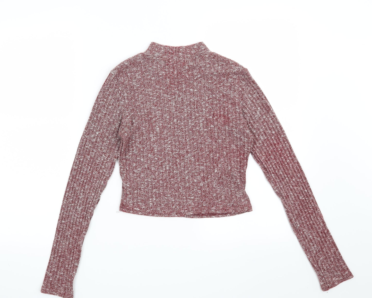 Boohoo Womens Red   Pullover Sweatshirt Size 8