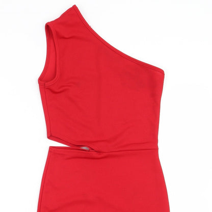 Pretty Little Thing Womens Red   Bodycon  Size 4