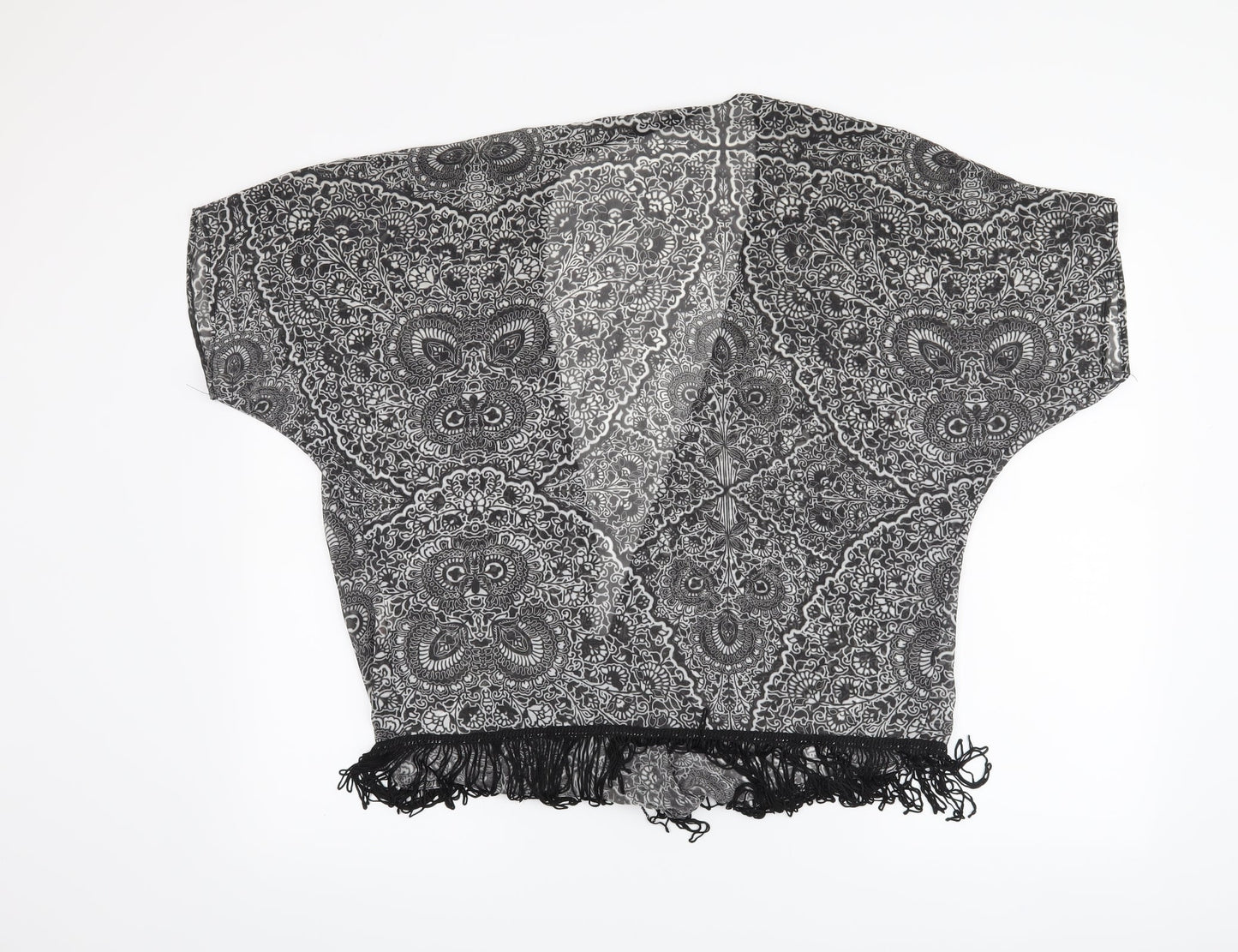 Atmosphere Womens Black Floral  Cardigan Jumper Size S