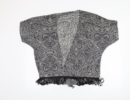 Atmosphere Womens Black Floral  Cardigan Jumper Size S