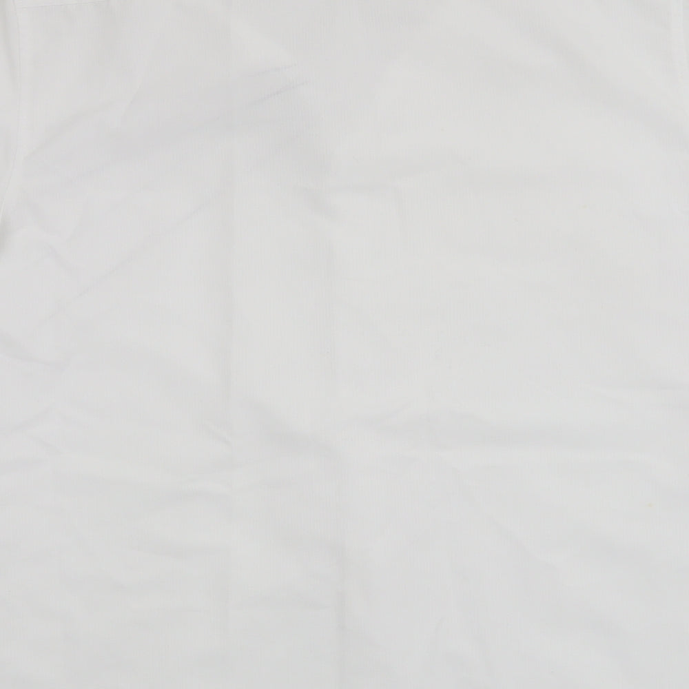 Mens UK Size M Etcetera White  Button-Up Short Sleeve Casual Shirt