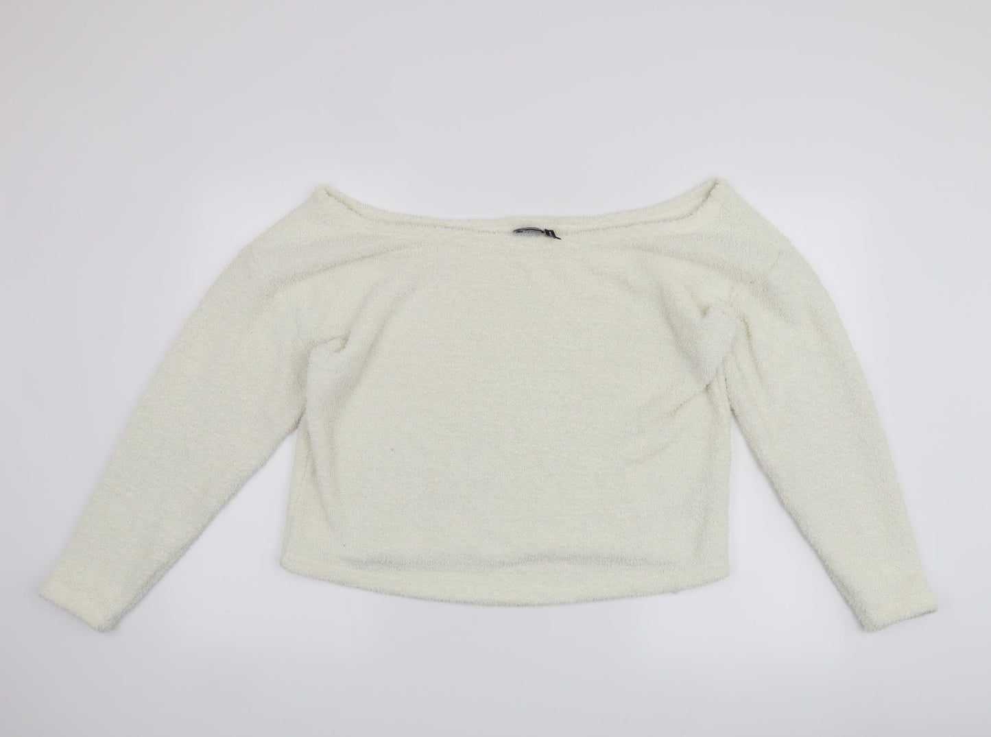 Oasis Womens White   Pullover Jumper Size 14
