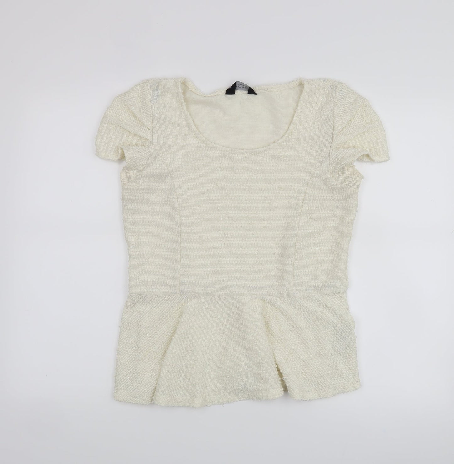 Womens UK Size 14 Dorothy Perkins White Basic Blouse