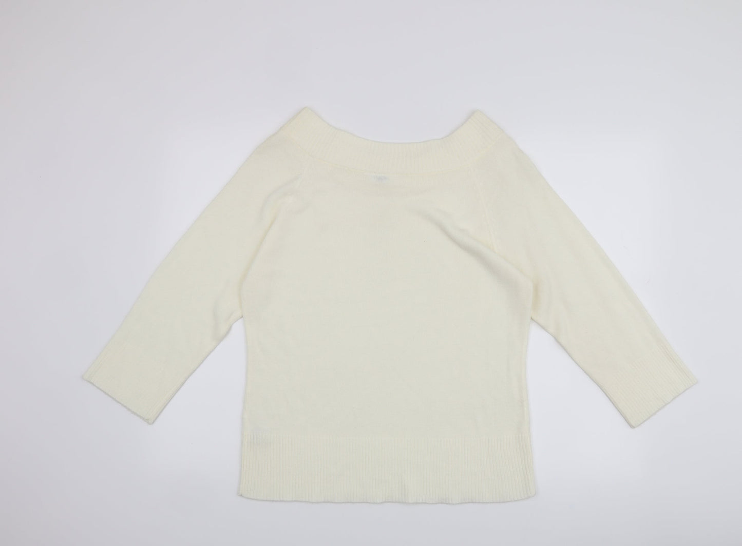 EDITIONS Womens White   Pullover Jumper Size 18