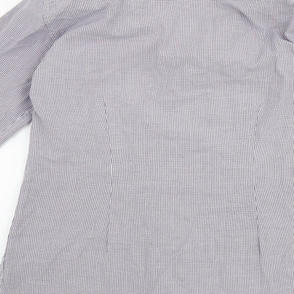 Mens UK Size 15 NEXT Purple  Button-Up Long Sleeve Casual Shirt