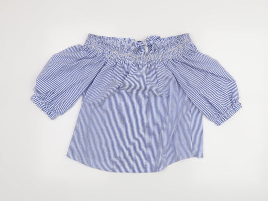 Womens UK Size 6 Atmosphere Blue Basic Blouse