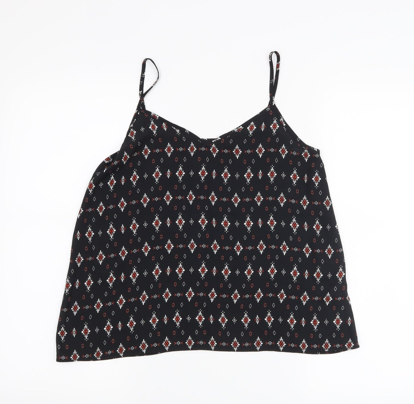 Womens UK Size 8 New Look Black Basic Tank