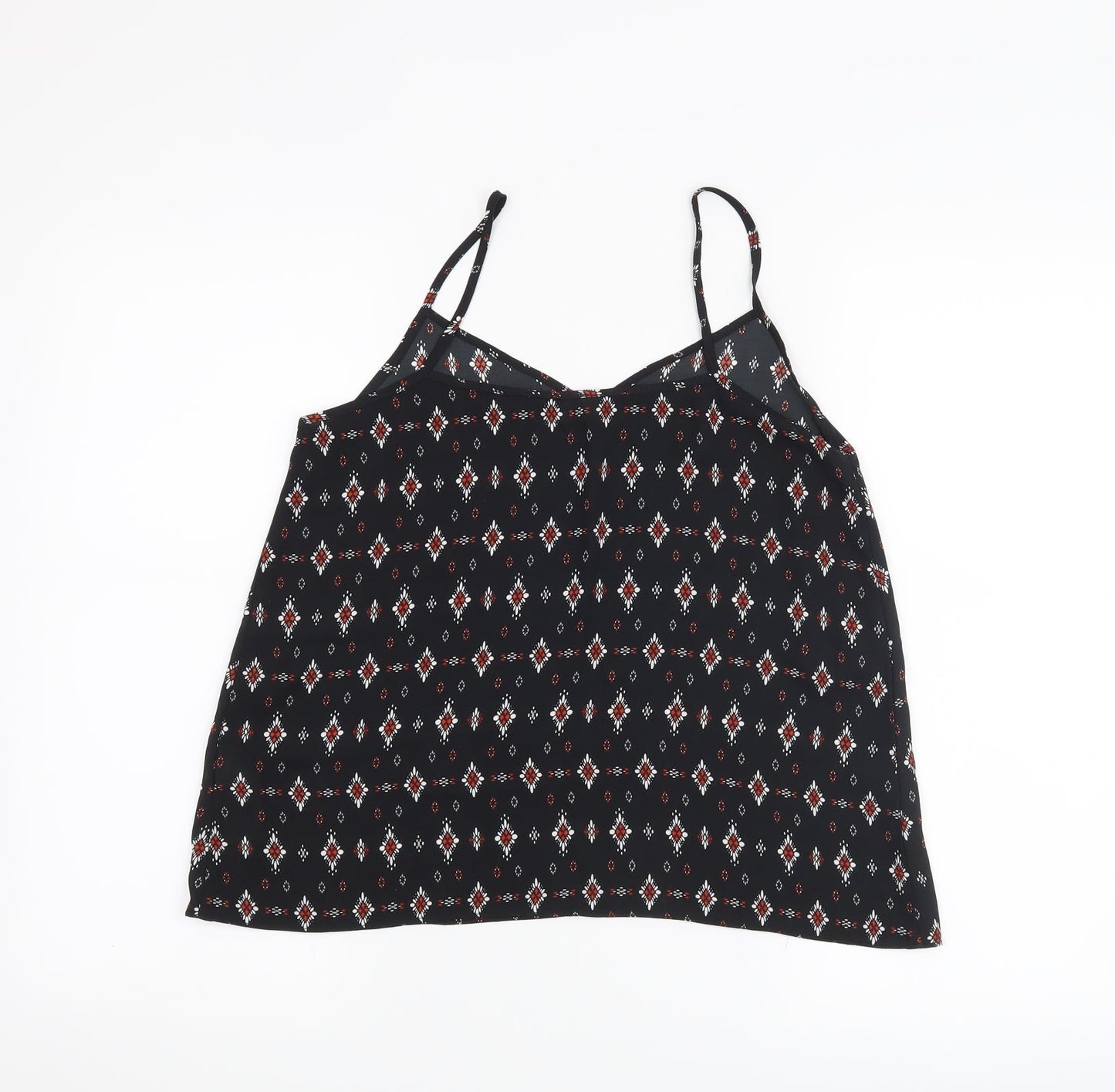 Womens UK Size 8 New Look Black Basic Tank