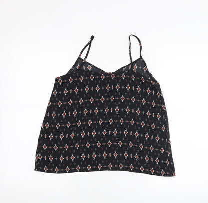 Womens UK Size 8 New Look Black Basic Tank