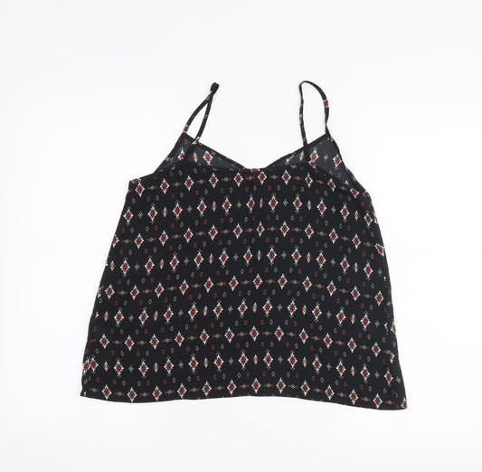 Womens UK Size 8 New Look Black Basic Tank